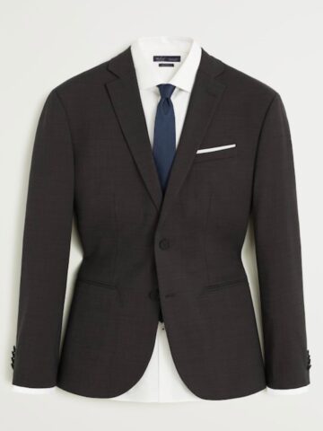 Slim fit wool suit blazer
